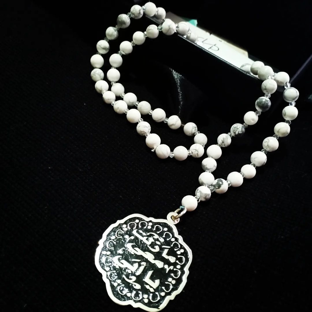 Howlite Silver 925 Rosary