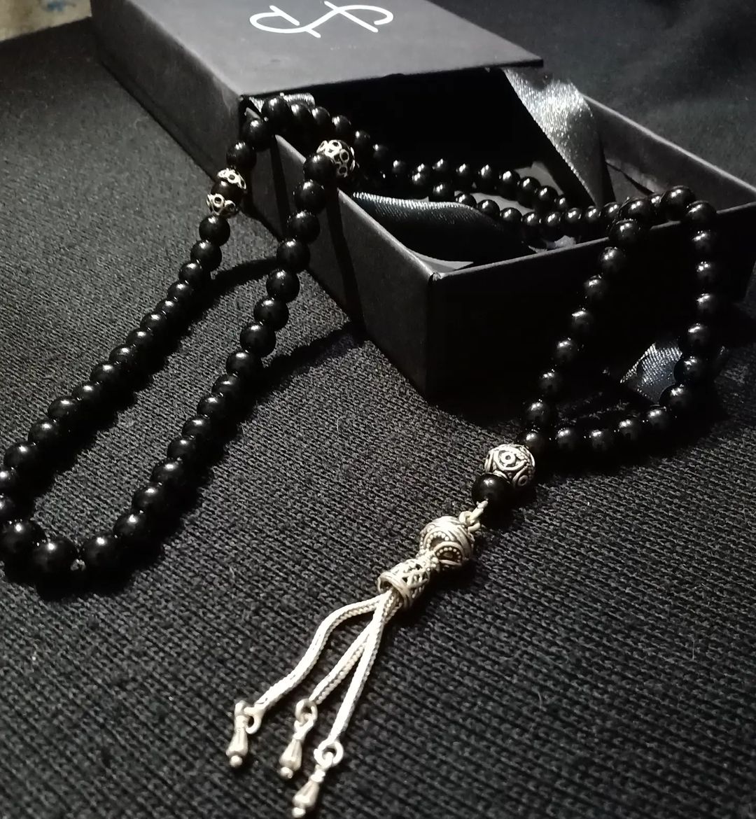 Onyx Silver 925 Rosary