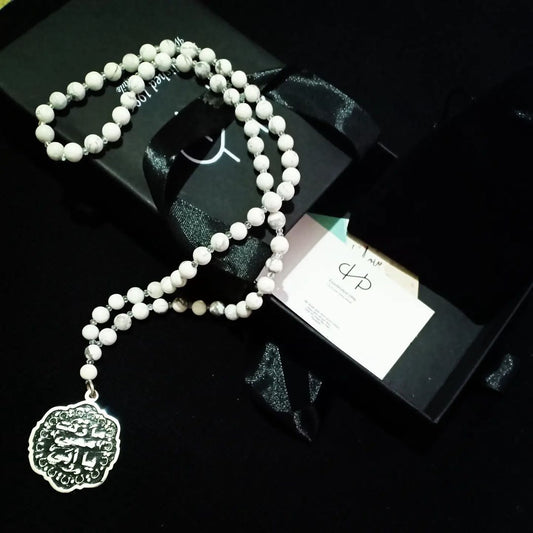 Howlite Silver 925 Rosary