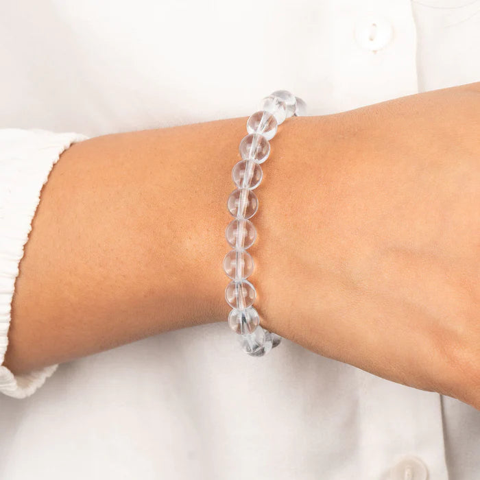 CLEAR QUARTZ NATURAL STONE BRACELET