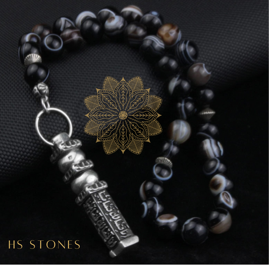 Suleiman Agate Rosary 33 Al-Ka’ba Key