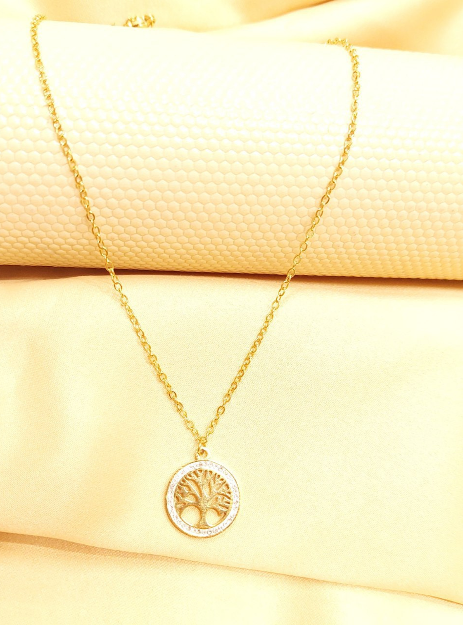 Tree Of live Necklace Gold Plated 14K