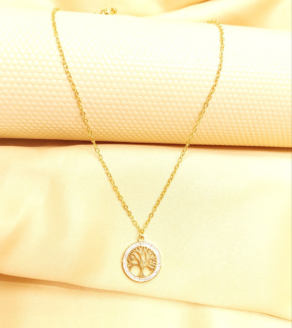 Tree Of live Necklace Gold Plated 14K