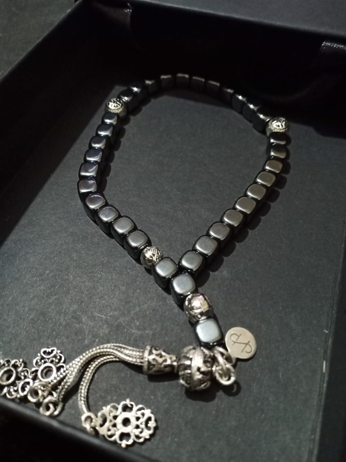 Hematite Prayer  Silver 925