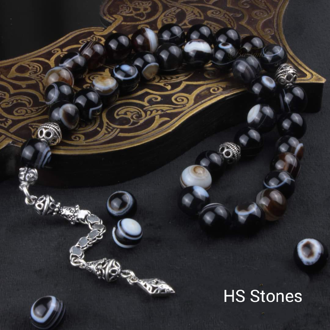 33 Suleiman Agate Prayer  Silver 925