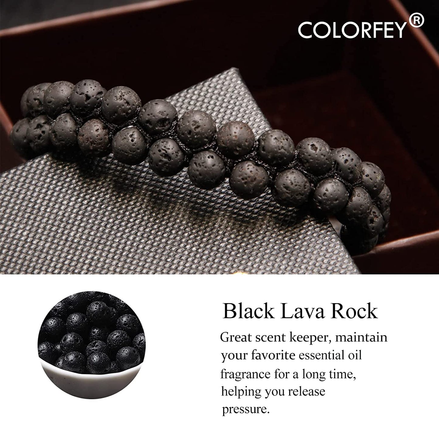 Lava Rock Protection Bracelet