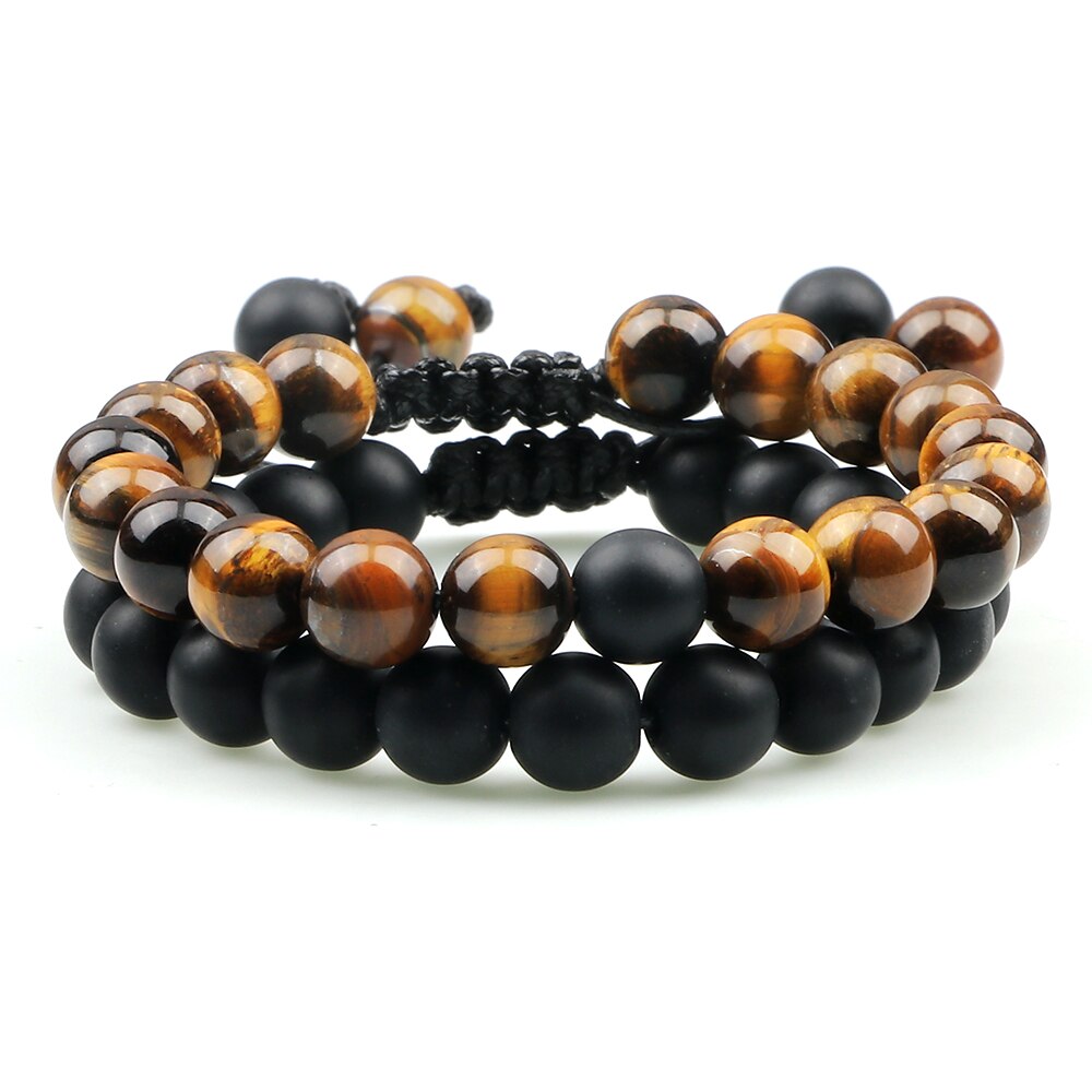 Tiger Eye Lava Bracelet Yoga Jewelry Pulsera