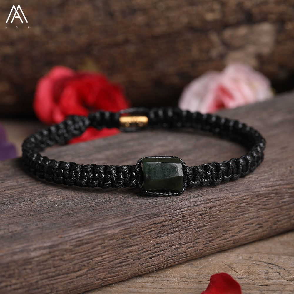 Natural Black Tourmaline Single Beads Woven