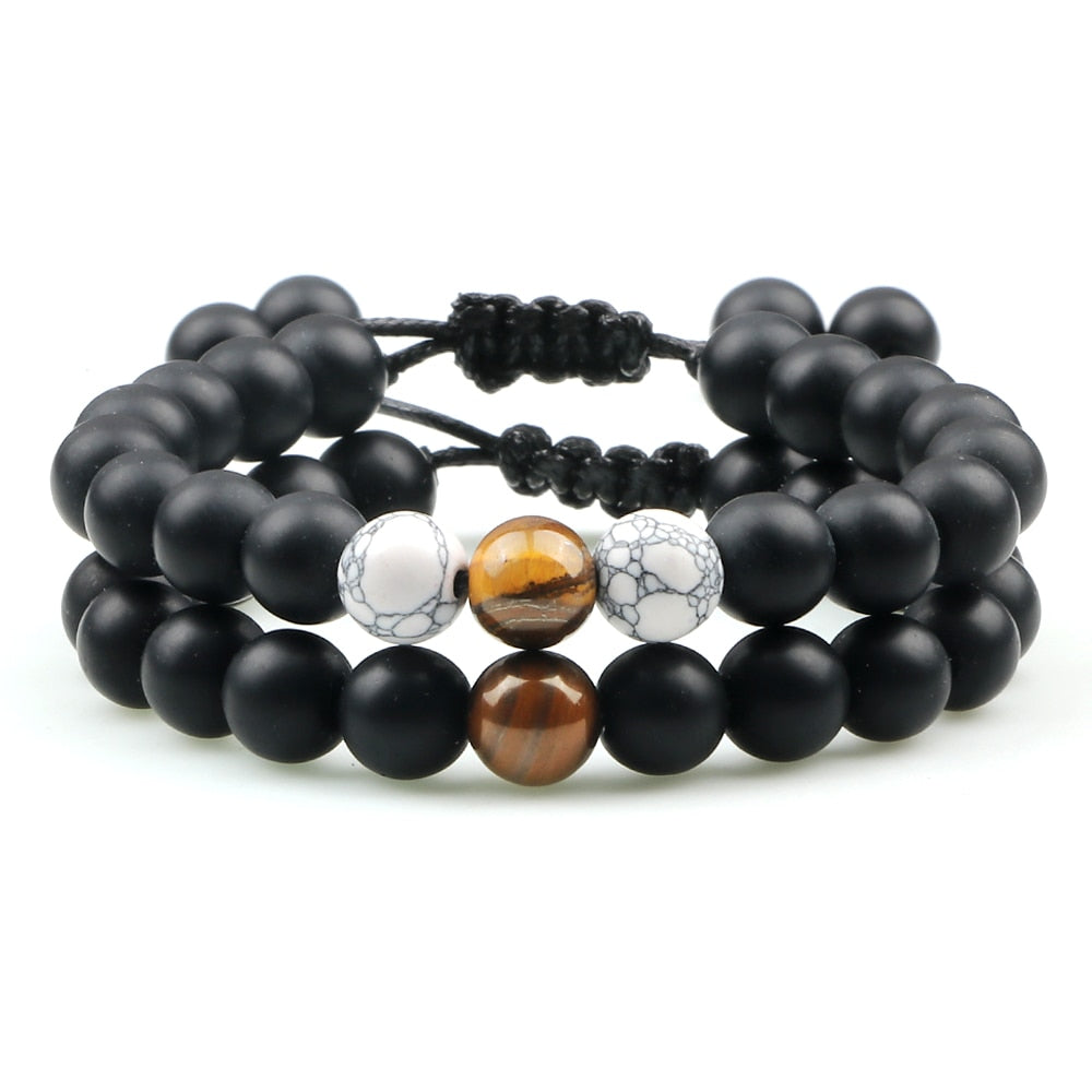 Tiger Eye Lava Bracelet Yoga Jewelry Pulsera