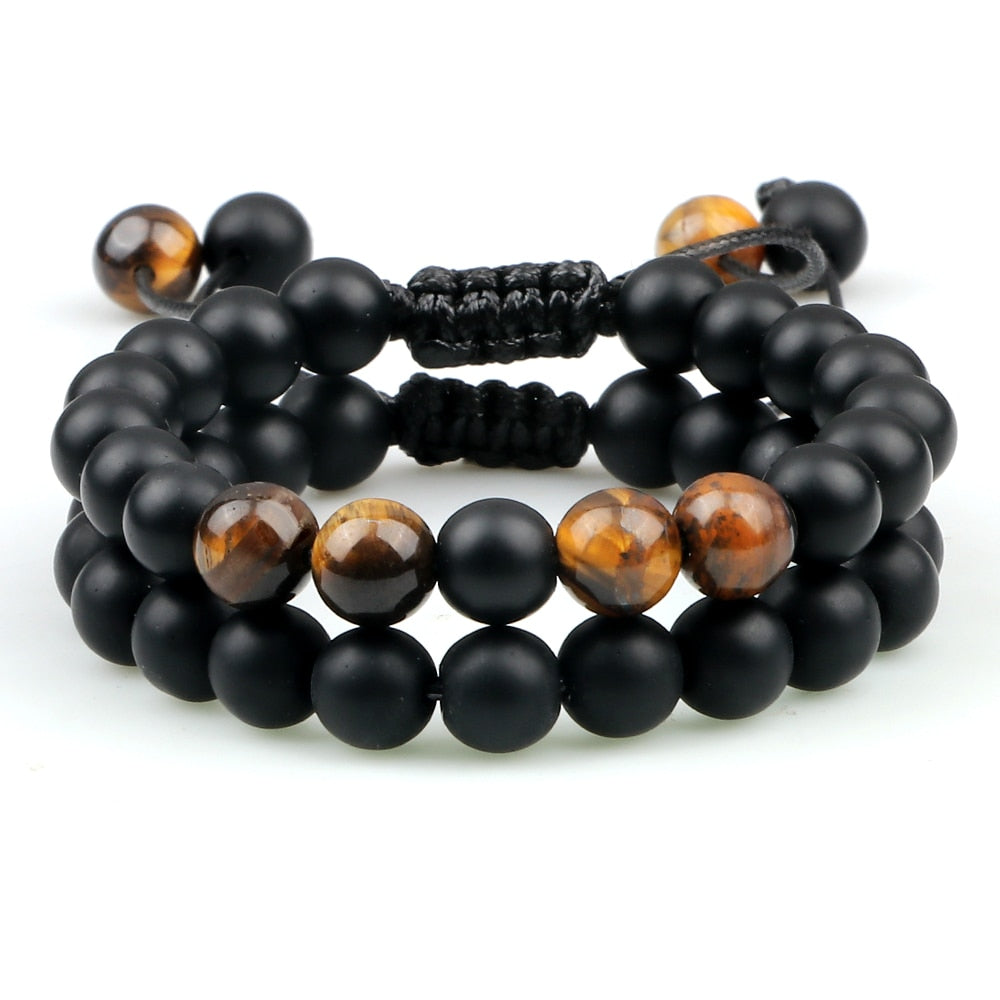 Tiger Eye Lava Bracelet Yoga Jewelry Pulsera