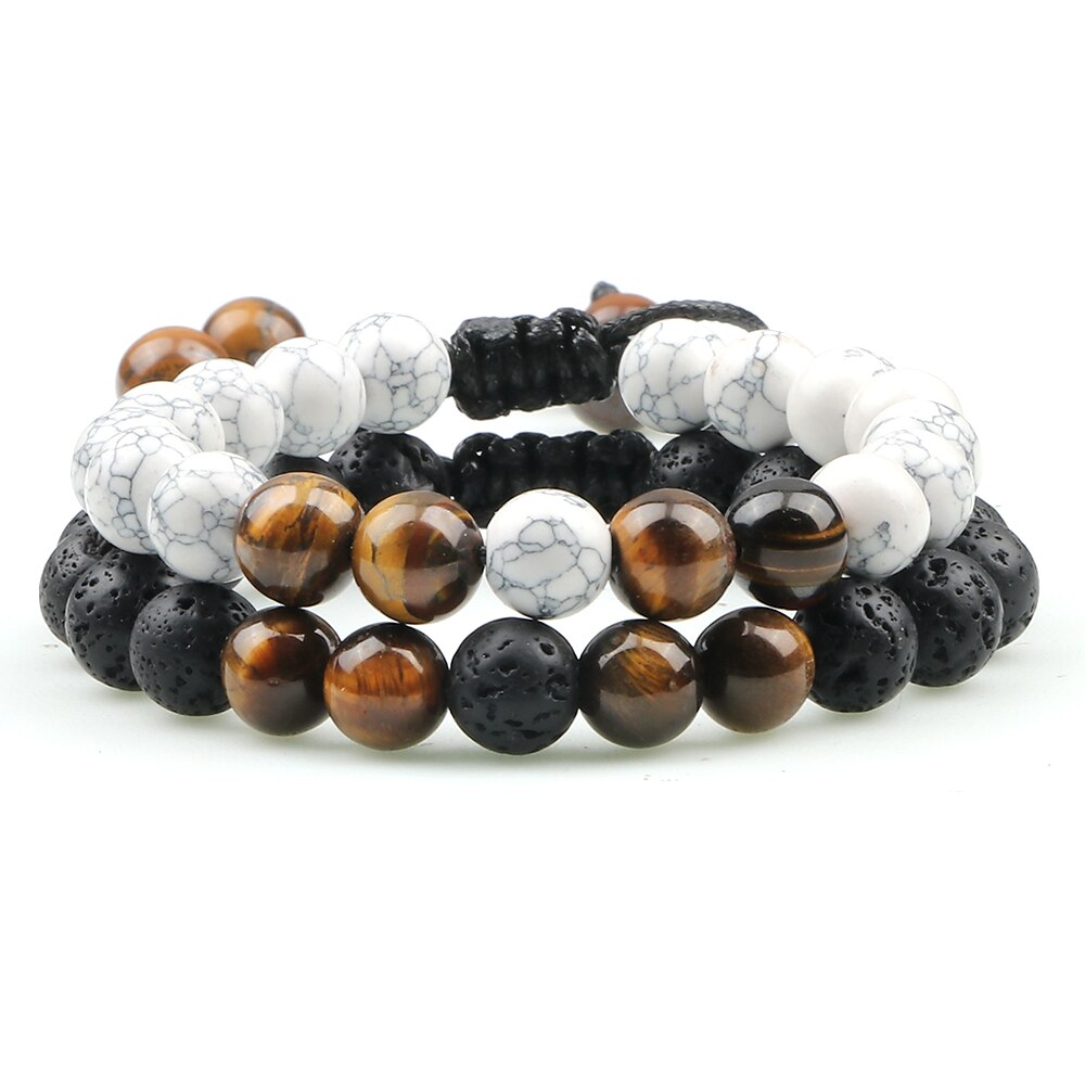 Tiger Eye Lava Bracelet Yoga Jewelry Pulsera