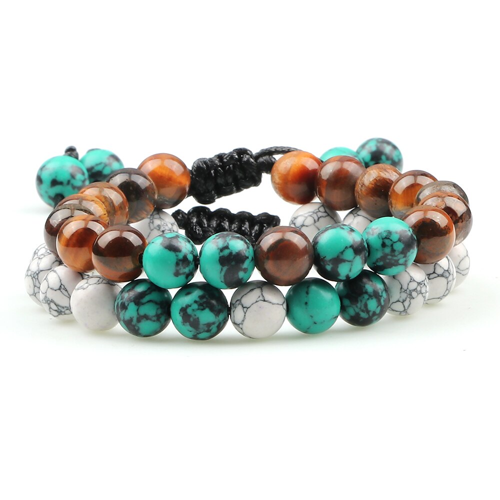 Tiger Eye Lava Bracelet Yoga Jewelry Pulsera