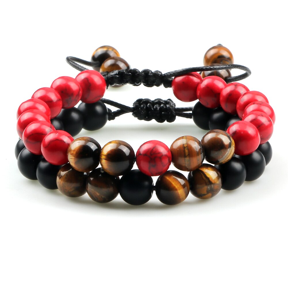 Tiger Eye Lava Bracelet Yoga Jewelry Pulsera