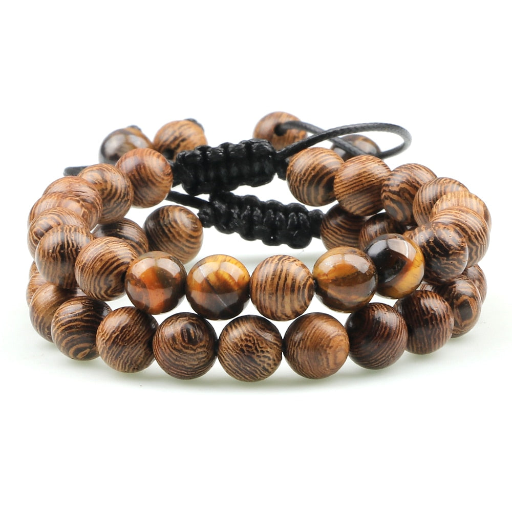 Tiger Eye Lava Bracelet Yoga Jewelry Pulsera