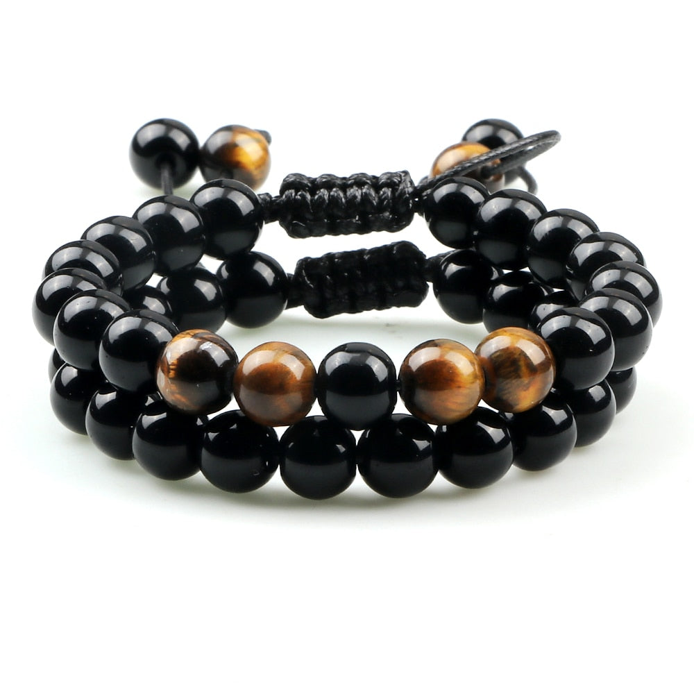 Tiger Eye Lava Bracelet Yoga Jewelry Pulsera