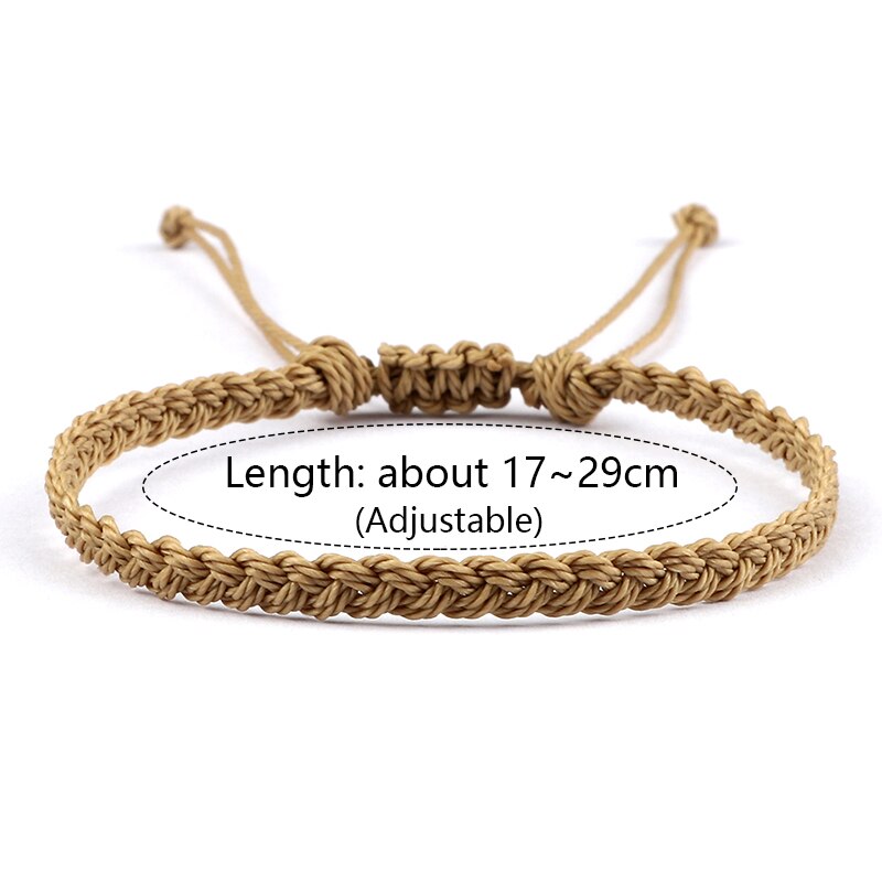 Friendship Bracelet For Women Men Wax Thread Wrap Rope