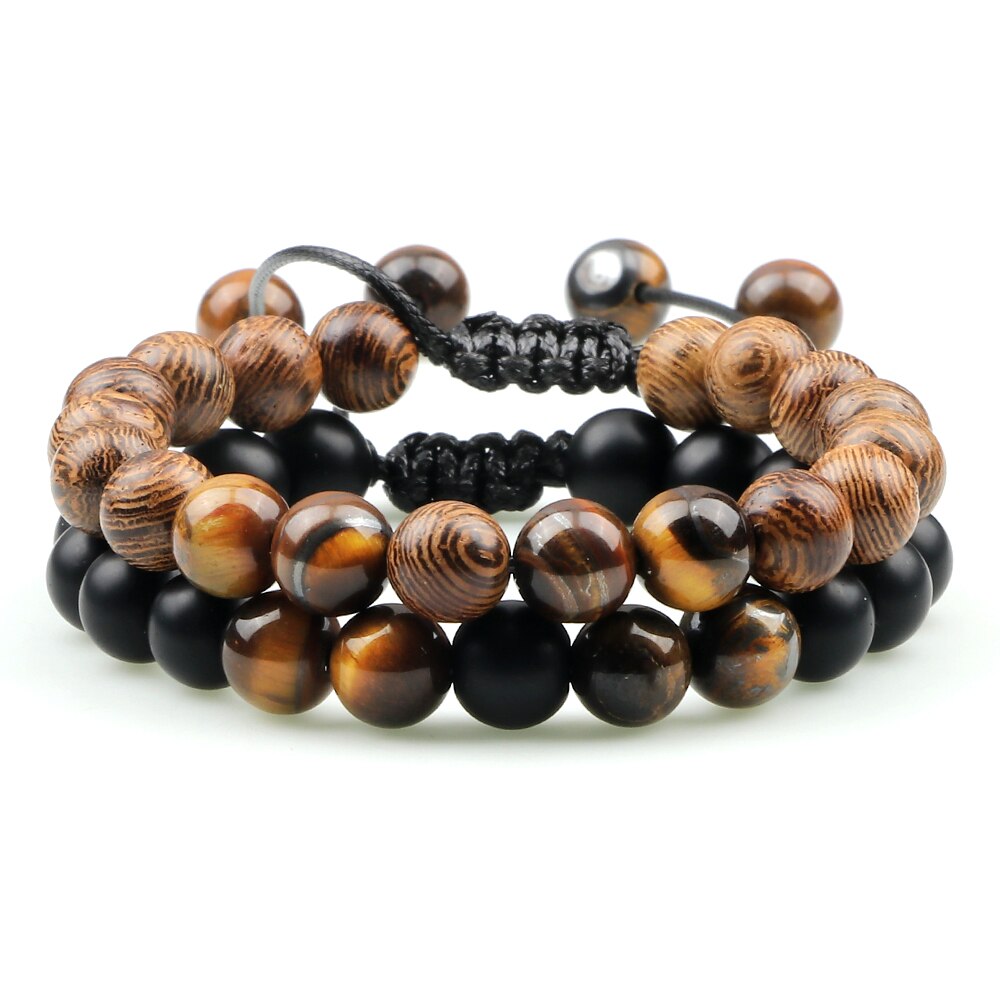 Tiger Eye Lava Bracelet Yoga Jewelry Pulsera