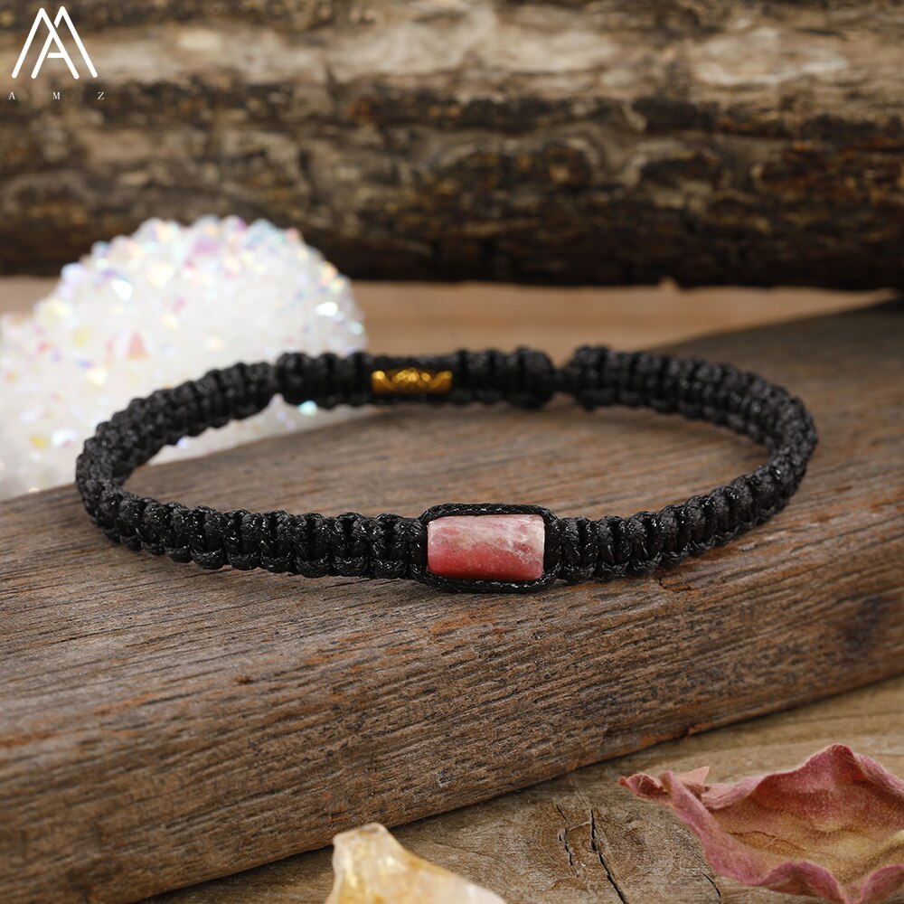 Natural Black Tourmaline Single Beads Woven