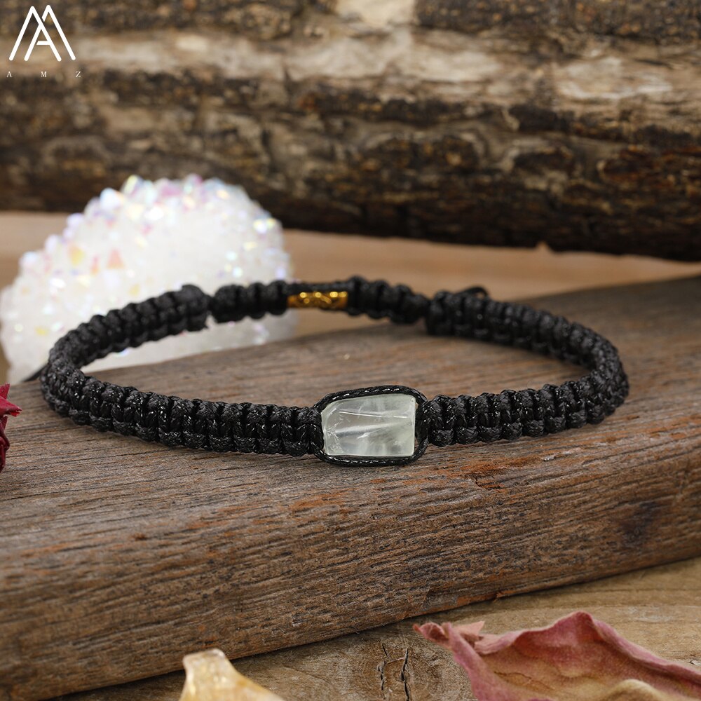 Natural Black Tourmaline Single Beads Woven