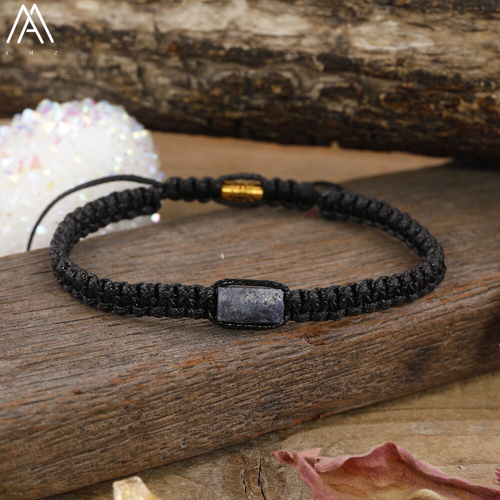 Natural Black Tourmaline Single Beads Woven