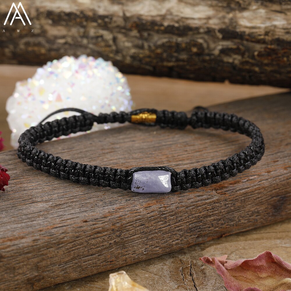 Natural Black Tourmaline Single Beads Woven